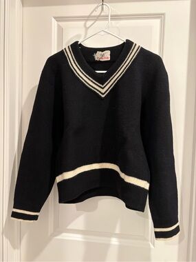 Vintage Black Wool Sweater